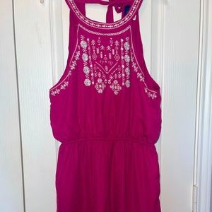 Hot pink romper size XL.